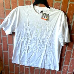 Billie Eilish x Takashi Murakami oversized graphic Uniqlo t shirt